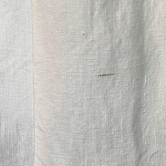 Tuckernuck 100% Linen Annie Smocked Dress Large Cream Puff Sleeve Mini Bridal - Picture 12 of 12